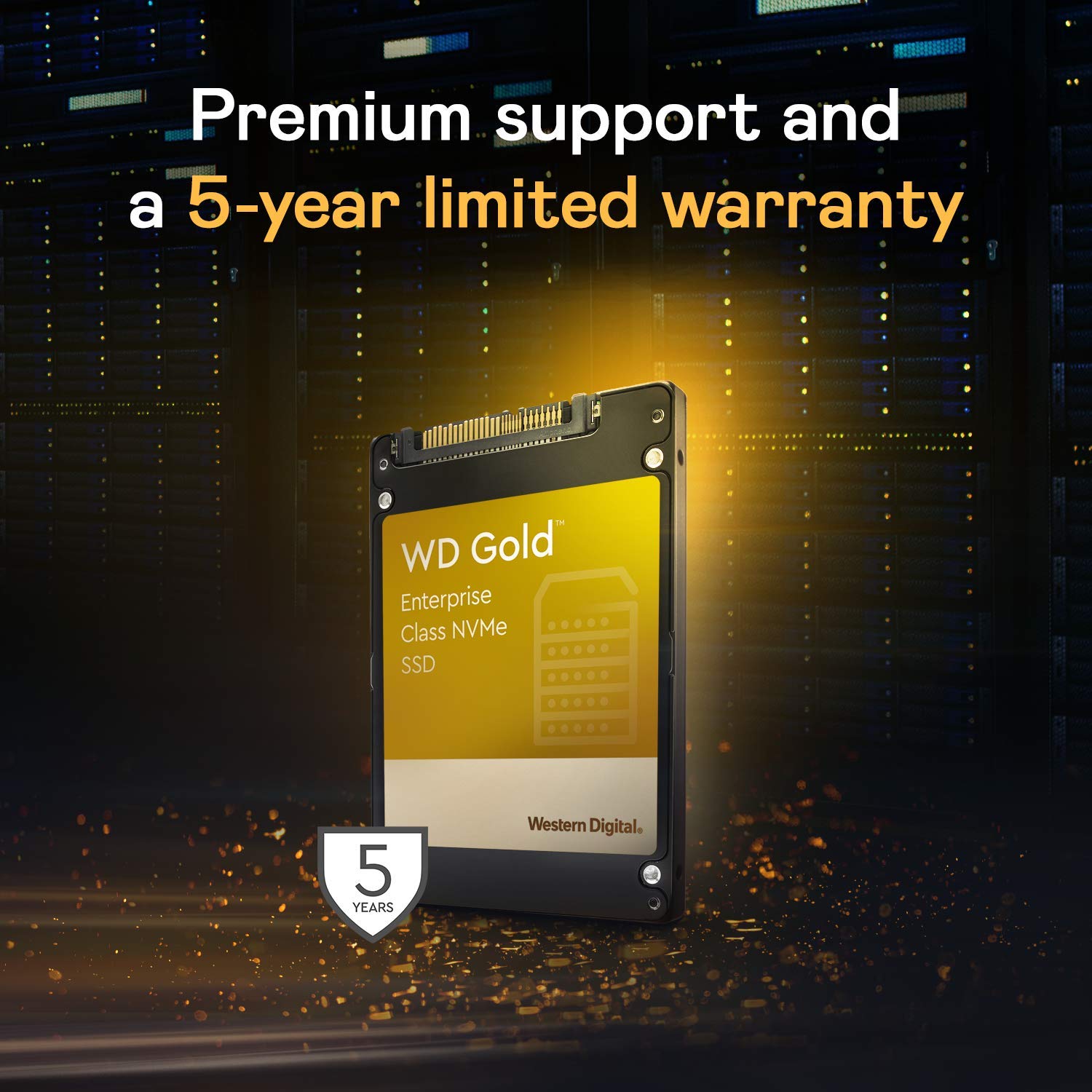 WD Gold SN600 960GB Enterprise Class NVMe Internal SSD - Gen3.1